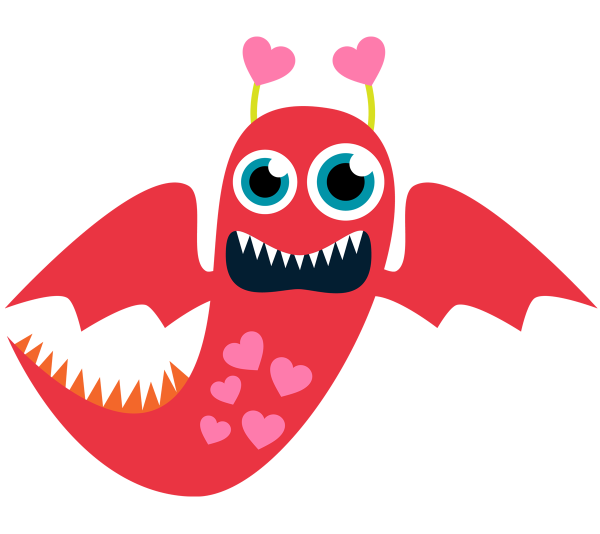 Клипарты монстрики на прозрачном фоне