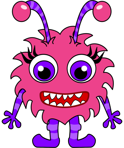 Монстрики без фона