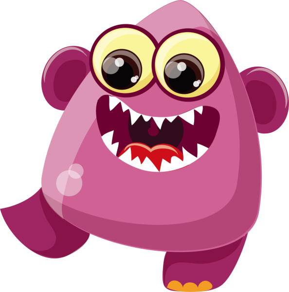 Мультяшный монстрик