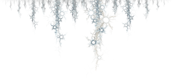 Новогодние узоры на прозрачном фоне