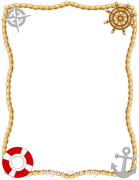 Рамка для текста морская тематика