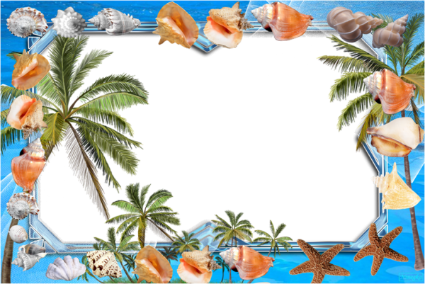 Красивая рамка морская
