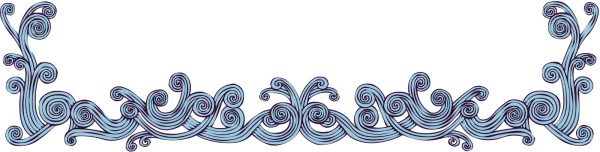 Морской орнамент в полосе