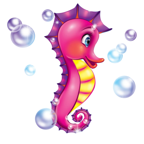 Морской конек мультяшный