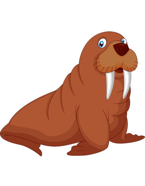 Морж мультяшный