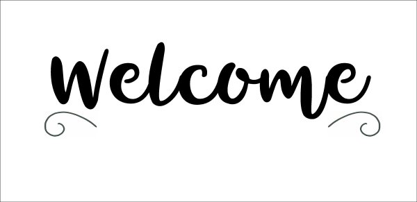 Надпись Welcome