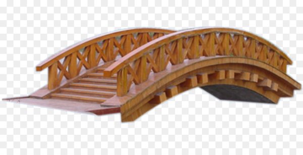 Арочный деревянный мост