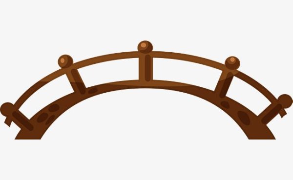 Нарисовать мостик