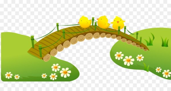 Мостик мультяшный