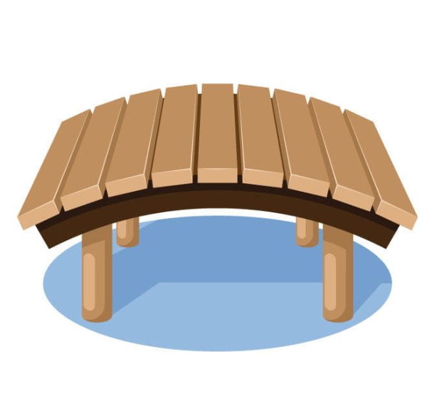 Мостик мультяшный