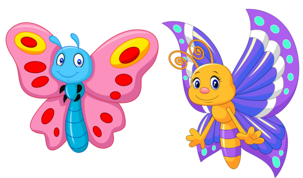 Бабочка из мультика