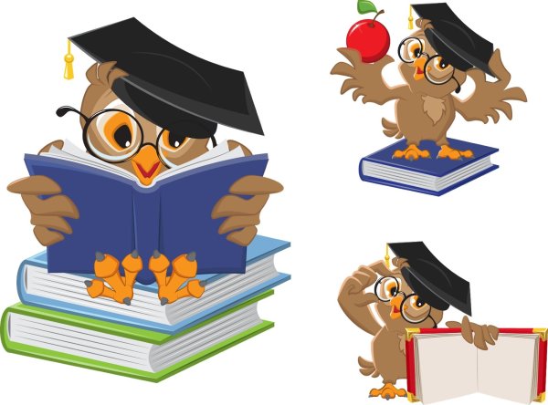 Сова с книгой