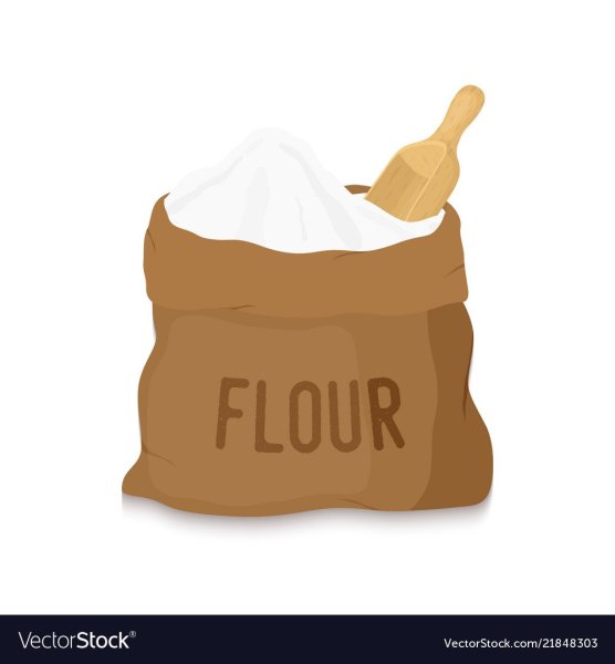 Мешочек с мукой вектор