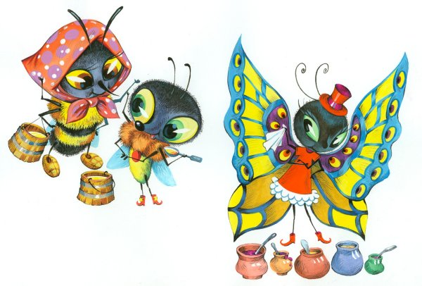 Чуковский персонажи Муха Цокотуха