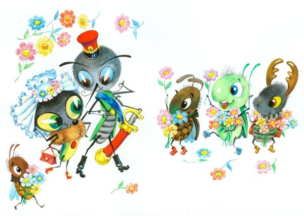 Чуковский персонажи Муха Цокотуха