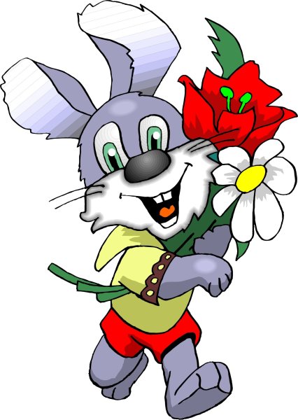 Цветочки мультяшки