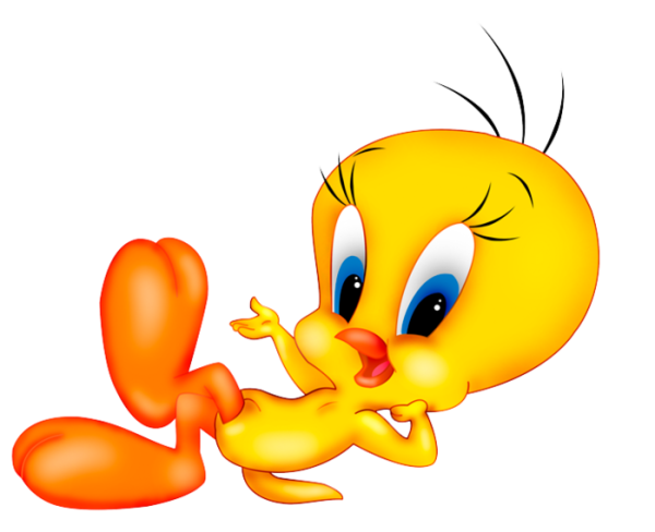 Рисунок с прозрачным фоном Твитти