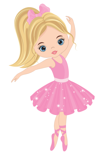 Балерина на белом фоне для детей