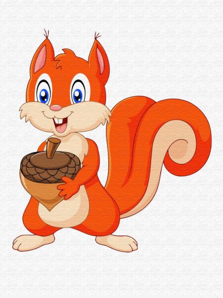 Белочки мультяшные