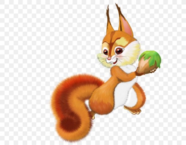 Белка мультяшная