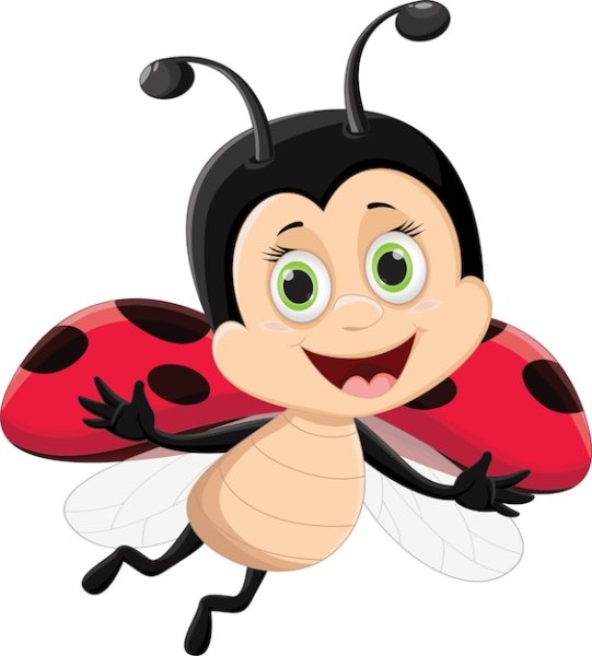 Божья коровка мультяшная