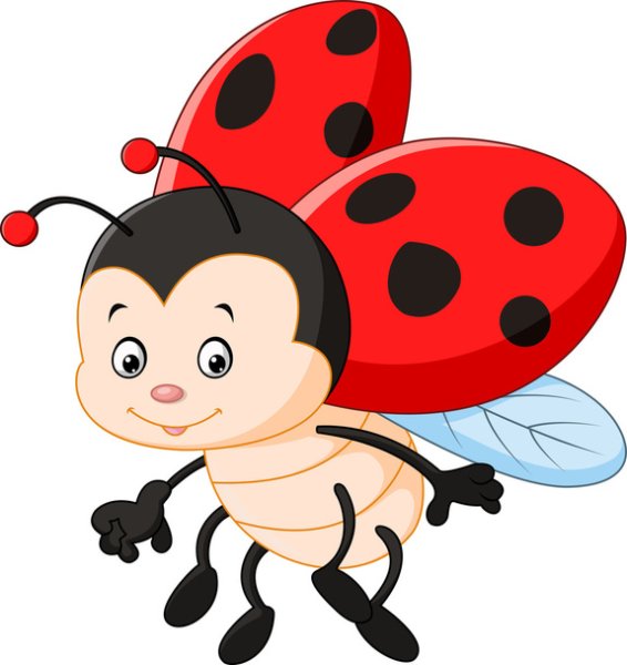 Божья коровка мультяшная