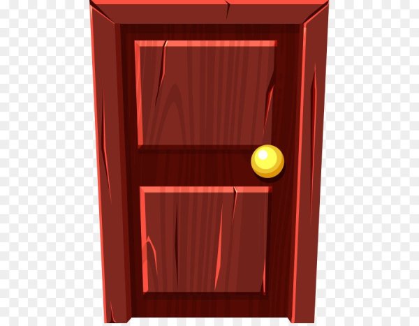 Дверь на прозрачном фоне