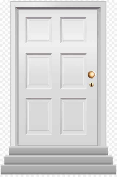 Входные двери на прозрачном фоне