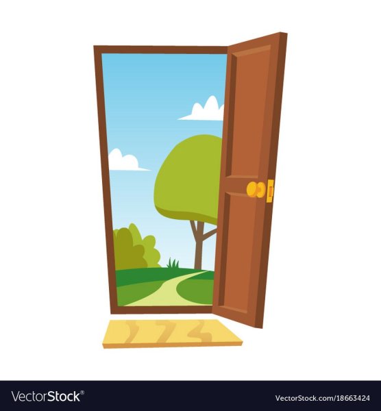 Открытая дверь рисунок