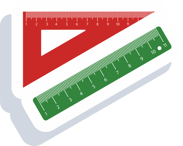 Изображение линейки