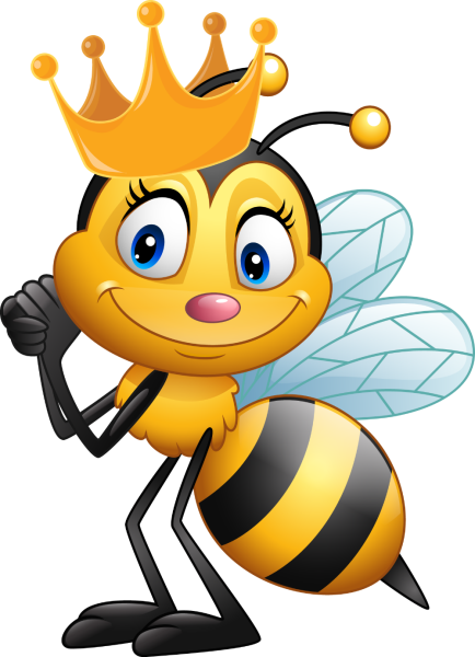 Картинка Пчелка с расческой