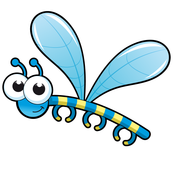 Стрекозы мультяшные