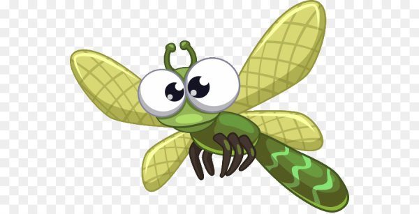 Стрекоза мультяшный
