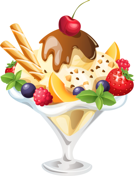 Десерты на белом фоне