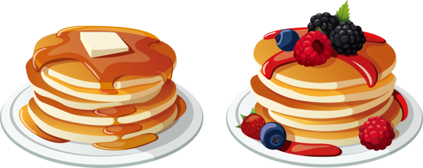 Блины на прозрачном фоне