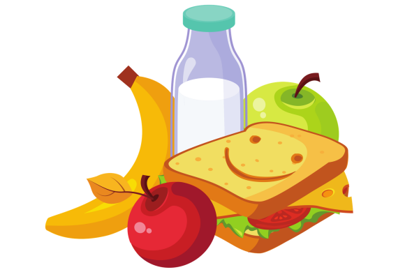 Рисуем с детьми продукты питания