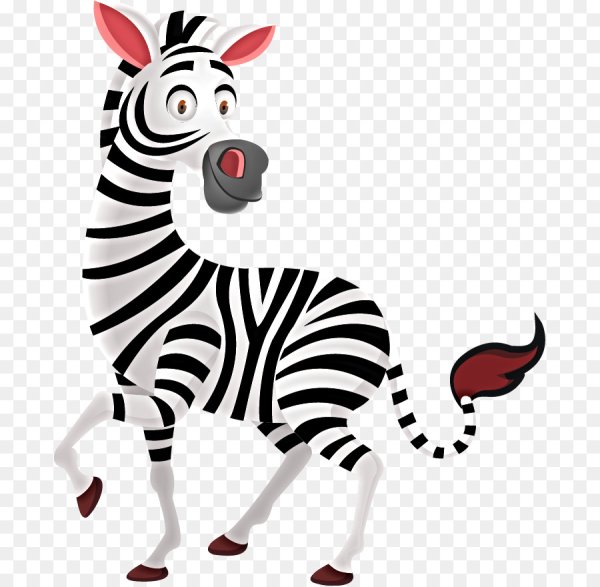 Зебра мультяшная