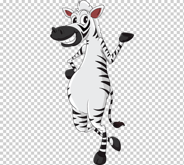 Зебра мультяшная