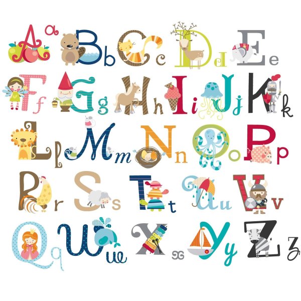 Английские буквы клипарт
