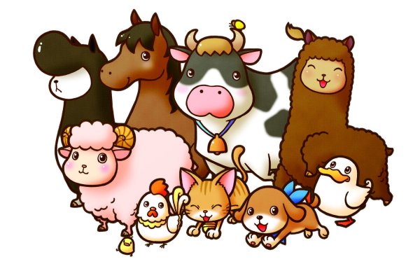 Мультяшные картинки животных