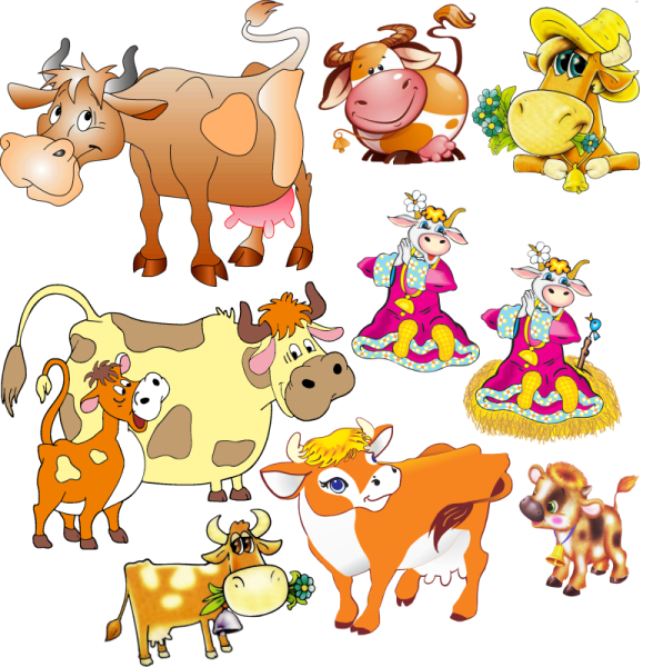 Домашние животные мультяшные