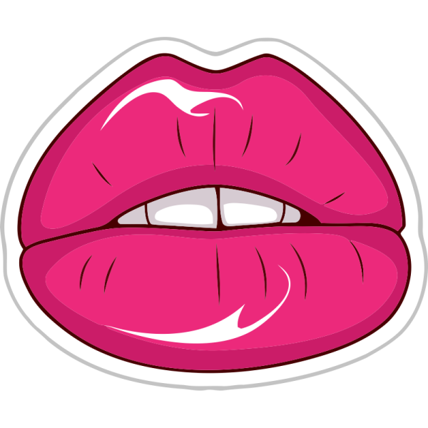 Красивые мультяшные губы