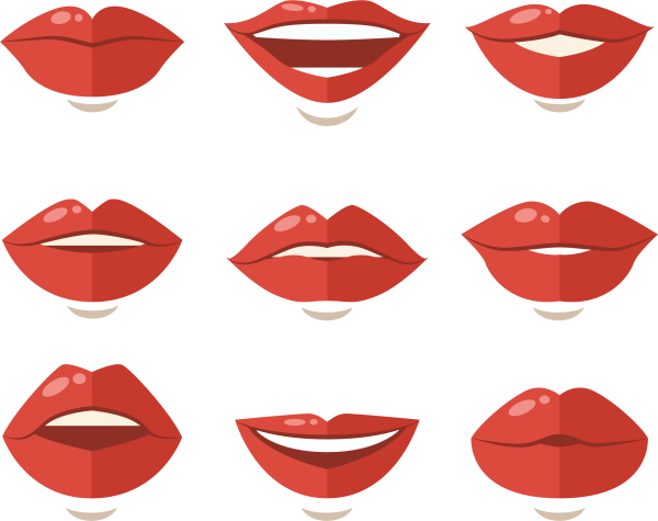 Губы мультяшные