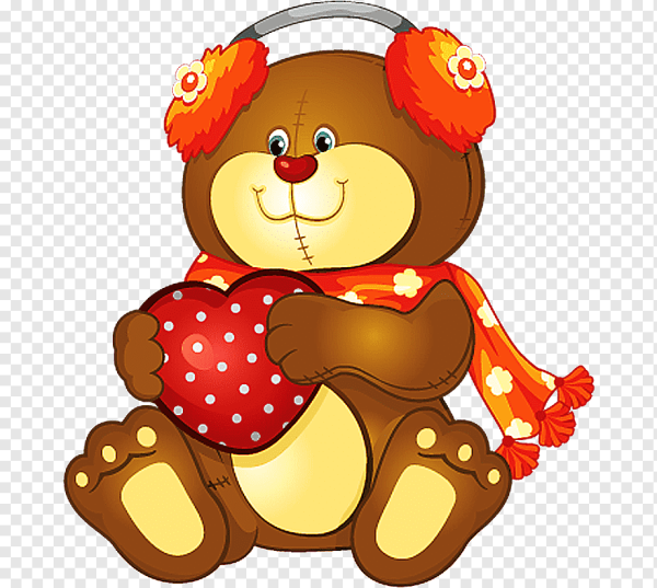 Мишка клипарт на прозрачном фоне