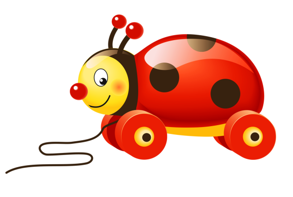 Детские игрушки на прозрачном фоне