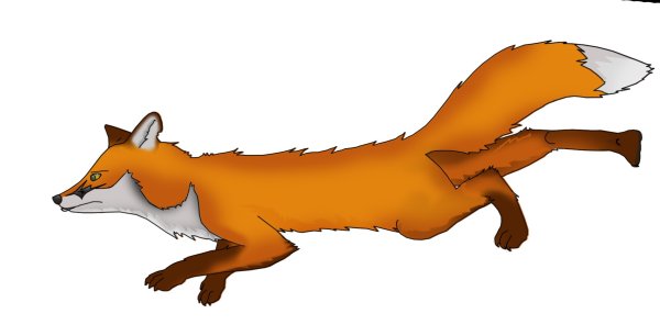 Лиса мультяшная