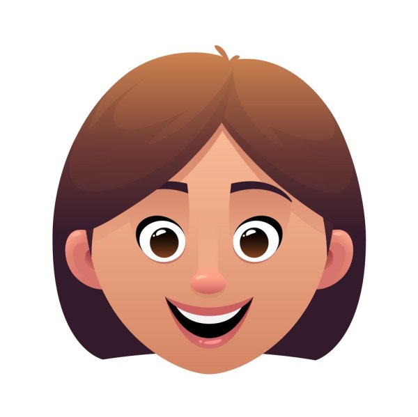 Мультяшное лицо женщины