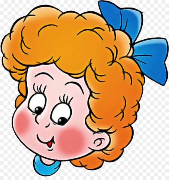 Мультяшное лицо девочки