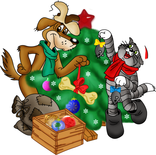 Кот Матроскин из Простоквашино новый год