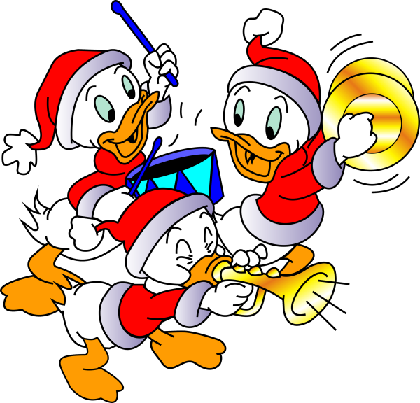 Зимние мультяшные персонажи